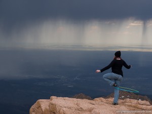 hooping on the edge of the world         